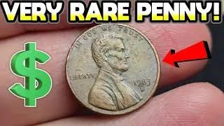 VERY VALUABLE PENNY FOUND! (COIN ROLL HUNTING PENNIES)