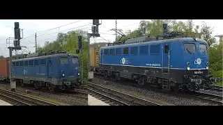 [09.04. + 25.04.2024] Zwei BR 140er der EGP vor Güterzügen in Allermöhe
