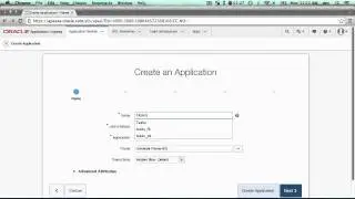 Creating an APEX Application in less than 5 minutes