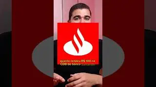 Quanto rendeu R$ 100 no CDB SANTANDER por 90 DIAS? #cdb #rendafixa #investimentos #shorts