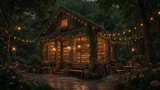 Forest Rain Ambience at a Cozy Cabin | Focus, Stress Relief, Study, Sleep Sounds