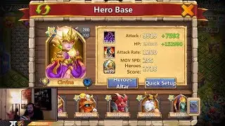 Dove Keeper 27 Million Damage With Cirrina BONUS Castle Clash