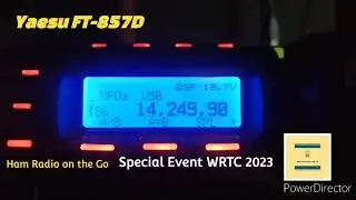 Special Event Station  n0w  for the 2023 WRTC Championship. 20 Meters SSB Yaesu FT-857D. #hamradio