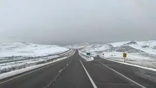 Wild West, hard winter on the Rocky Mountains