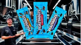 FEASTABLE CHOCOLATE Mega Factory: Processing Millions of Cacao for Feastables Chocolate!