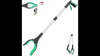 The Reacher/Grabber Tool,The ORFELD Trash Claw Grabber Is A Must Have!.The Claw Is Green.