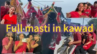 Full masti in kawad #bhole #vlog #support #fun #love