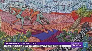 Local art at the San Angelo Visitor Center