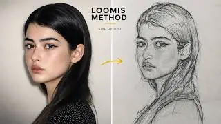 Learn REALISTIC PORTRAIT DRAWING Step by Step | LOOMIS METHOD!!