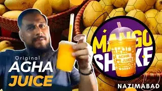 Asli Agha Juice with Gol Market's Bapu Chicken Burger | Mango Milk Shake | Nazimabad