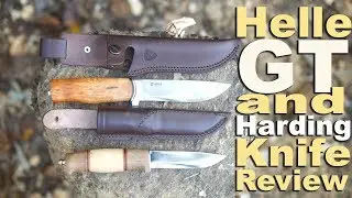 Обзор и сравнение ножей Helle GT и Harding. Извинения за произношение.