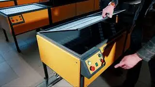 Composite-Tech's equipment for the production of GFRP rebar, mesh, and bent elements