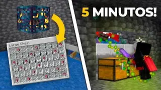 Granja de EXPERIENCIA con SPAWNER de ARA&Ntilde;AS Minecraft 1.20 JAVA - En 5 MINUTOS!