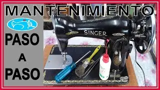 COMO ACEITAR Y LIMPIAR LA MAQUINA DE COSER SINGER CASERA NEGRITA