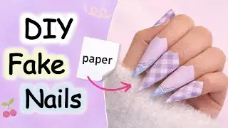 I tried making Viral Fake Nails with Paper | DIY Crafts 