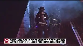 3 Indianapolis firefighters recover after being injured in house fire