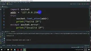 How to validate IP address in Python