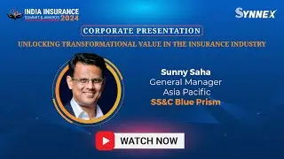 Corporate Presentation By Mr. Sunny Saha, GM, Asia Pacific, from SS&C Blue Prism  at #iisa2024
