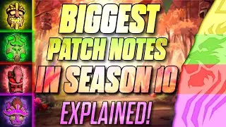 BIGGEST PATCH NOTES IN SEASON 10 EXPLAINED! Season of Celebration!