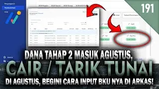 Tahap 2 Masuk AGUSTUS, Tarik Tunai AGUSTUS, Begini Cara Input BKU nya di ARKAS Terbaru 2025