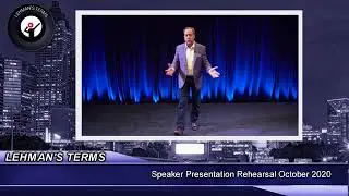 Speaker Rehearsal Pivot your Sales Strategy with Video - October 2020 Lehman's Terms