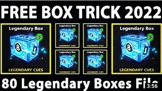 8 Ball pool 80 legendary box bilkul free trick upload