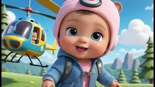 Helicopter Rescue Ride | Fun Emergency Nursery Rhyme for Kids | Baby Learning Song