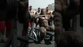 Bigfoot accepted by Venice Beach bodybuilders #california #venicebeach #bodybuilder
