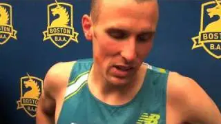 2010 Boston Marathon - Men's Elite Mile winner Andrew Baddeley