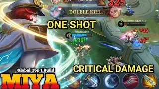 MIYA FULL CRITICAL DAMAGE‼️ TOP GLOBAL MIYA BEST BUILD 2026 - ONE SHOT KILL! - MLBB