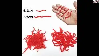 #ZURYP 20 #pcs.-100 #pcs., #realistic #red #Soft #bait #in #the #form #of #worm #earthworms