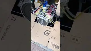 150CC V10 engine! No oil burning at all!#model #engine #v10 #enginemodel #diy #v10engine #rc #racing