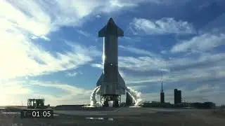Starship SN8 test flight ABORT, SpaceX cam (8 Dec 2020)