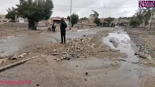 هذا ما خلفه فيضان واد سيدي أحمد وهكذا تمت عملية فك العزلة على الساكنة