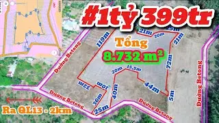 (48) 1ty399tr | Tổng 8.732m², Vườn Cao Su Siêu Phẳng, Cách QL13 chỉ 2km LH 0867251968 #bdsbinhphuoc