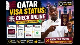 Qatar Visa Status: Track Your Application in Real-Time  Using PASSPORT NUMBER | Mexcreationtv