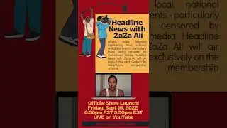 Headline News with ZaZa Ali officially launches today! LOVE &hearts;️ #zazaali #news #trending
