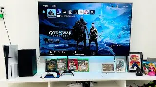 MINHA SALA GAMER 2024 COM PS5 SLIM E XBOX SERIE X E TV 4k!