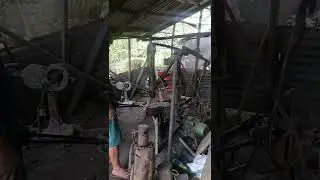 Home made Power hammer of Philippines blacksmith.