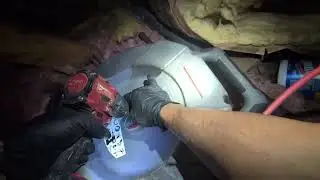 A/C Not Draining? Clearing the Condensate via Attic Vent Riser | Kingwood TX