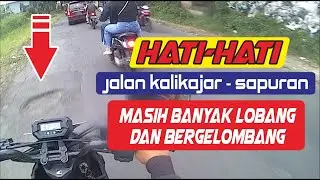 Kondisi Jalan Kalikajar-Sapuran Banyak Berlobang dang Bergelombang