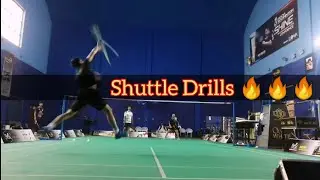 Shuttle drills | Badminton training | Multi shuttle training