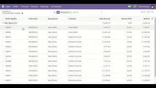 Customer Sales Analysis Report Odoo