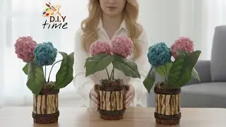 Не выбрасывайте! Отличная идея для домашнего декора с губкой и ватой.