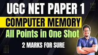 Computer Memory Concept in One Shot | UGC NET SET Paper 1 | Shiva sir  ⁨@AchieversAddaAA⁩