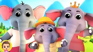 Five  Little Elephants + More Kids Song And Cartoon Videos, Nursery Rhymes for Kids