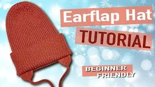 Easy Knitted Kids&rsquo; Hat with Earflaps | Beginner Knitting Tutorial