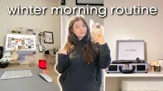 7AM WINTER MORNING ROUTINE | digital daily planners, self employed chats, client edits