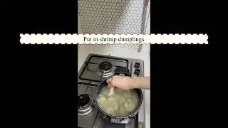 Making k-food dumpling soup