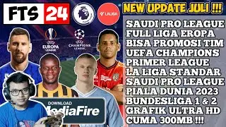 Download FTS 24 Full Eropa New Update Kits Transfer 2023/2024 Android Offline 300MB Best Graphics HD